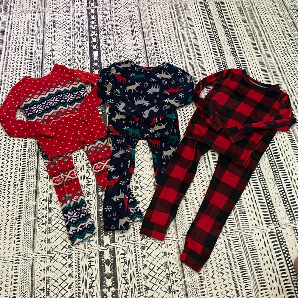 Cozy Cat & Jack Christmas Pajamas Size 6
